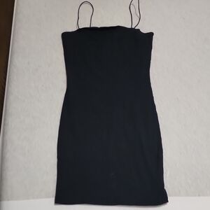Garage Black Spaghetti Strap Mini Dress